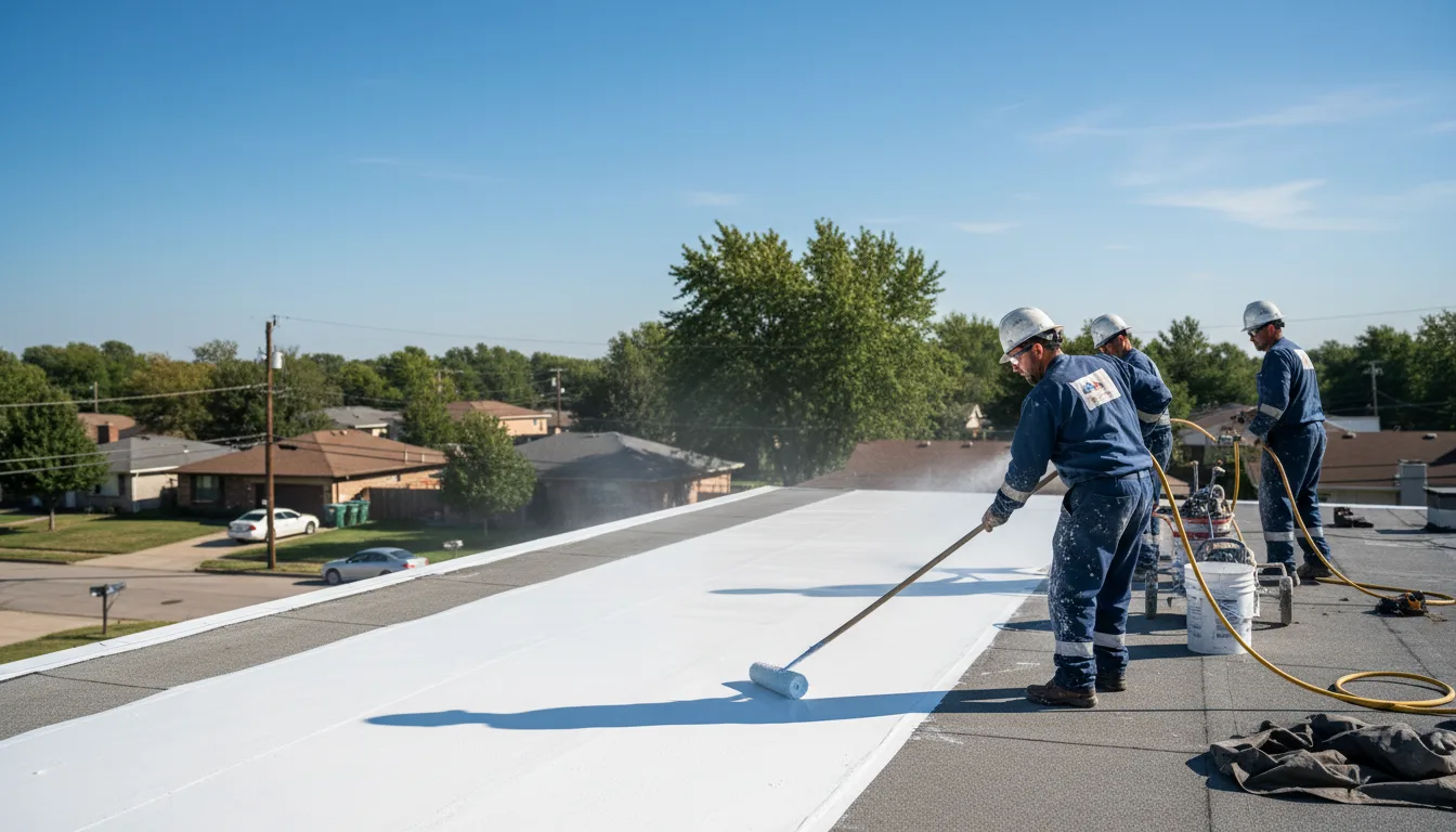 Commercial roof coating in Kingston, WI near me